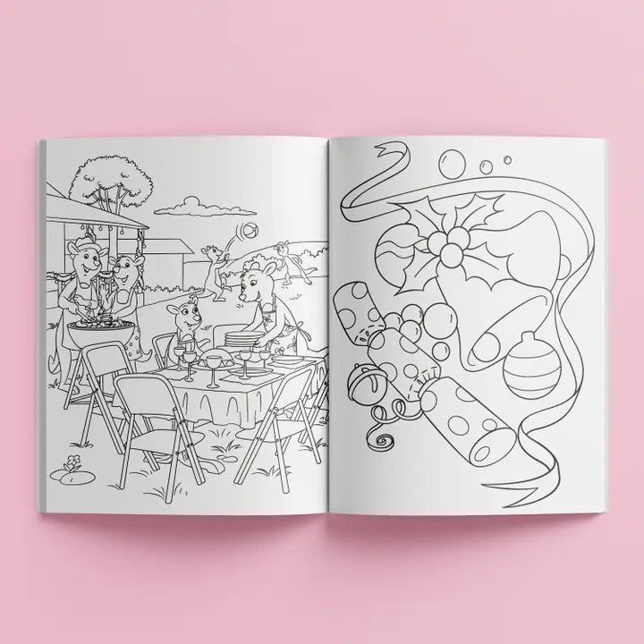 Sticker Colouring Christmas Down Under