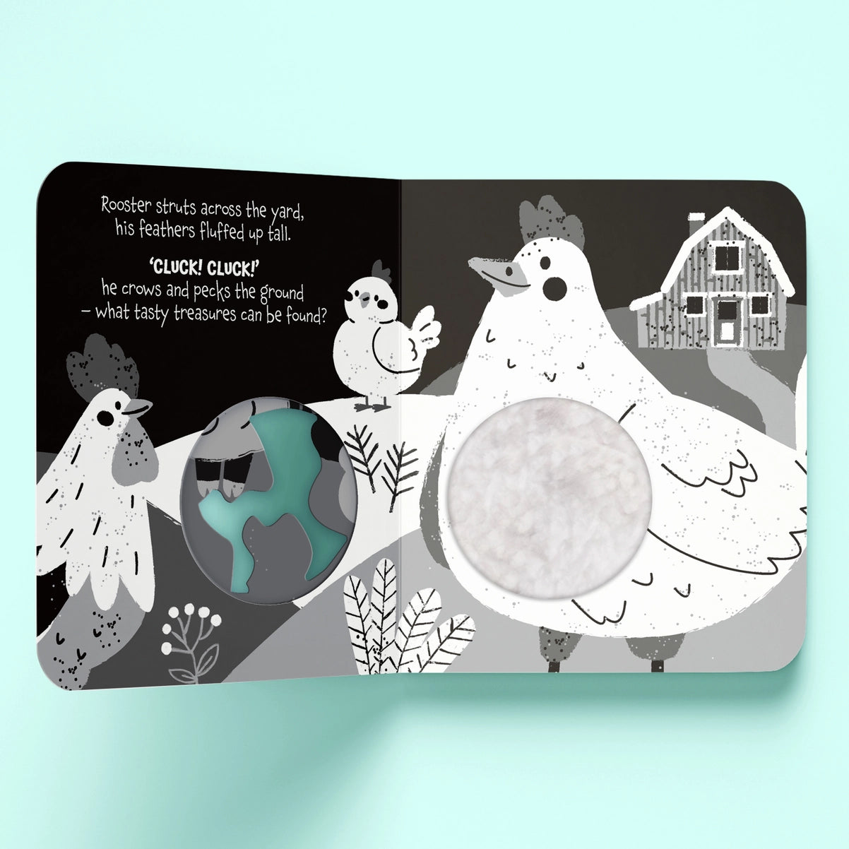 High Contrast Moo Moo! Touch & Feel Board Book