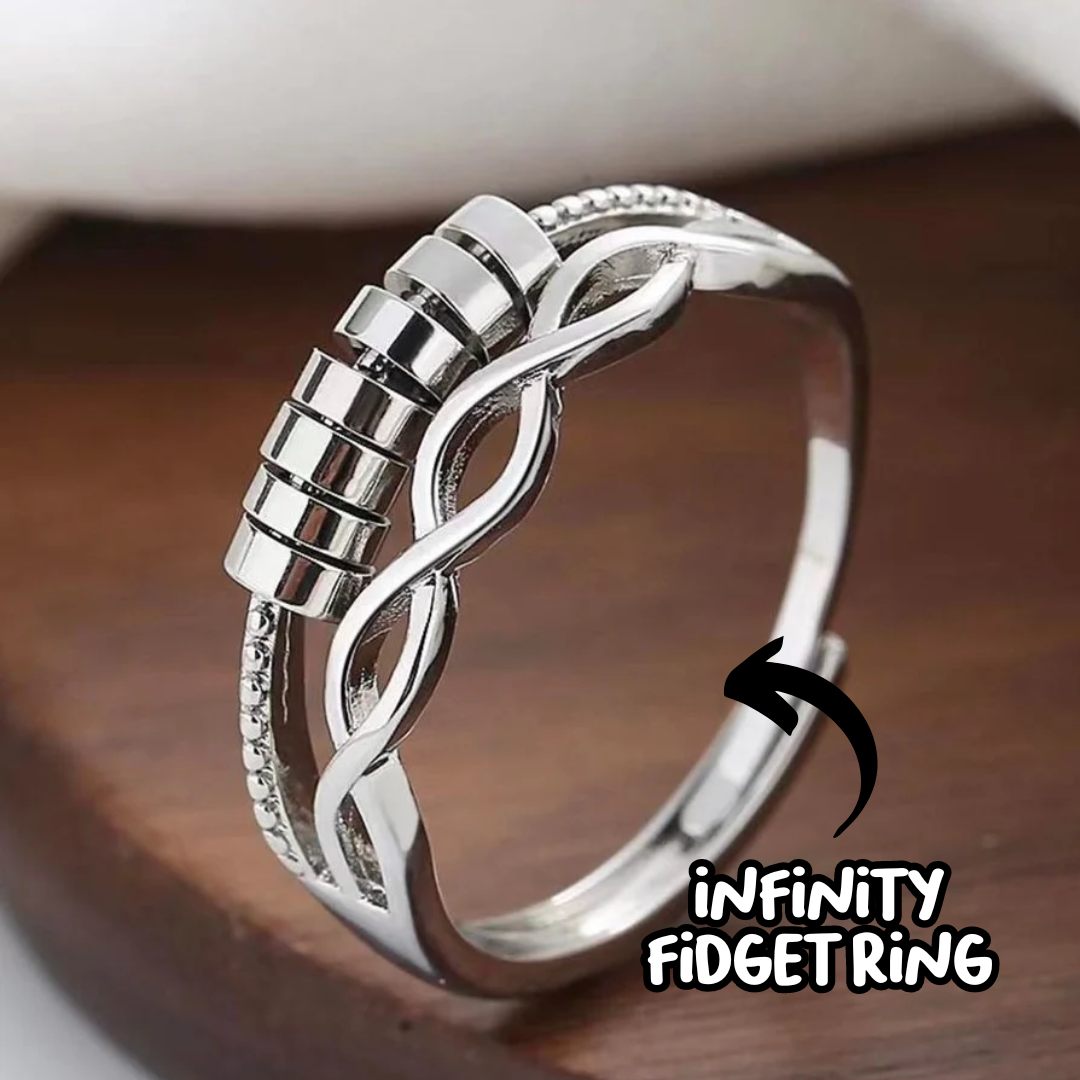 Silver Sensory Fidget Rings 4 Pack - Adjustable – My Sensory Space