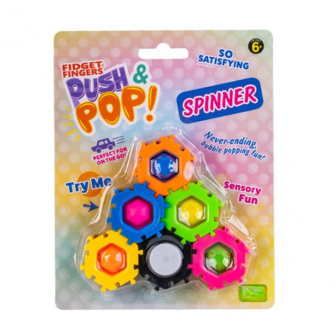 Push and Pop Gear Spinner Set