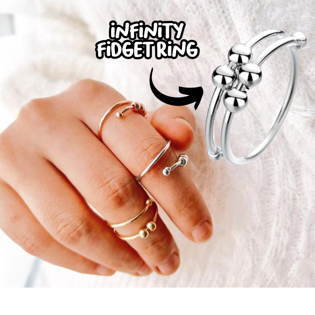 Silver Sensory Fidget Rings 4 Pack - Adjustable – My Sensory Space