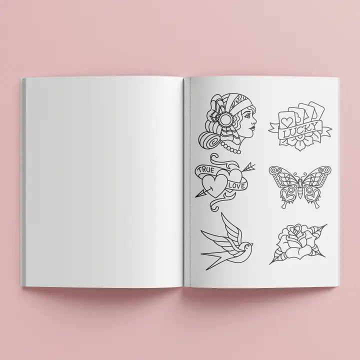 Adult Colouring Book – Tattoo Dreams