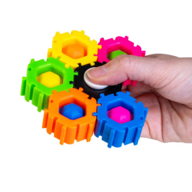 Push and Pop Gear Spinner Set