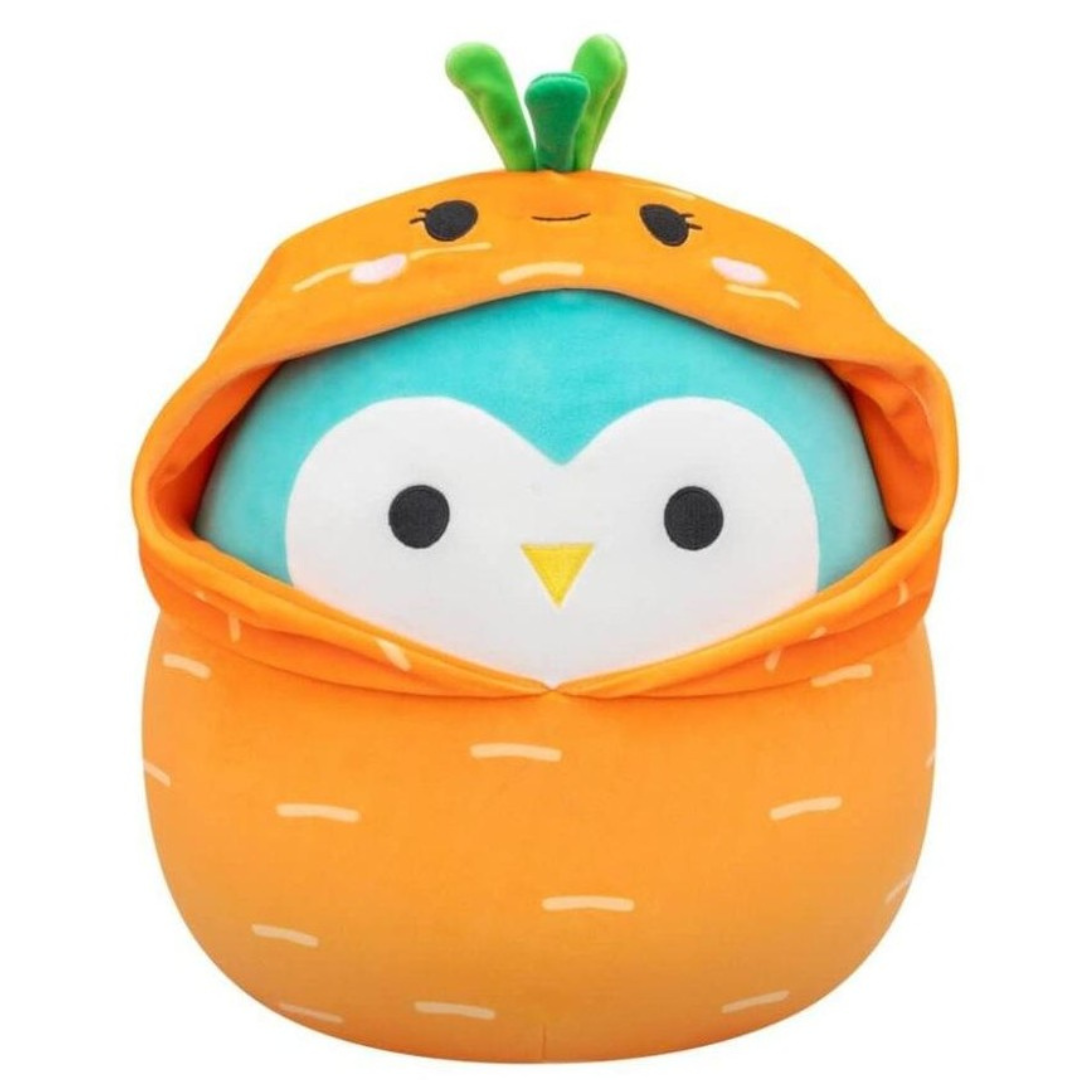 Squishmallows 30cm - Winston The Owl In Carrot Costume