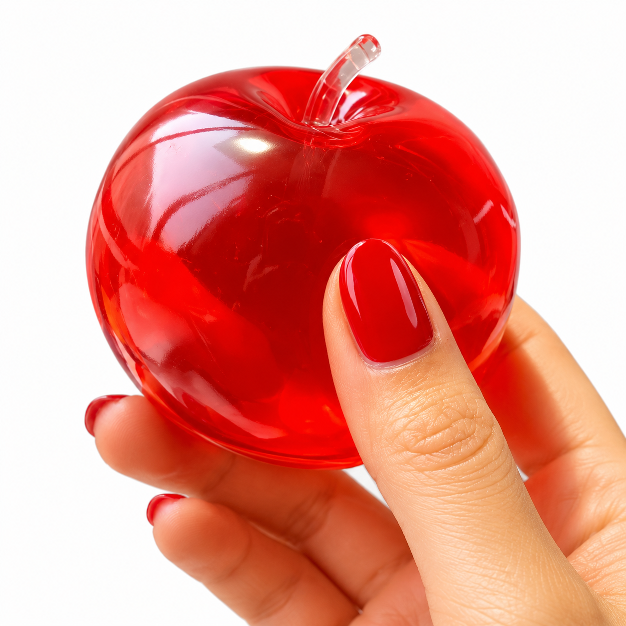 Coconut Oil Apple Squishy 2 Pack Red and Green