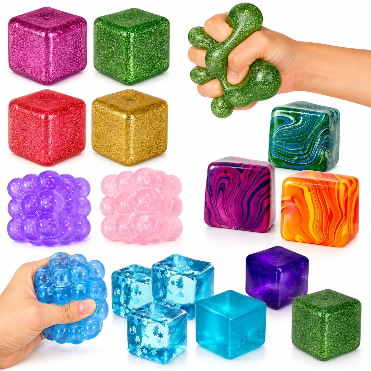 Jelly Cube Squishy Lovers Mega Bundle - 15 Pack
