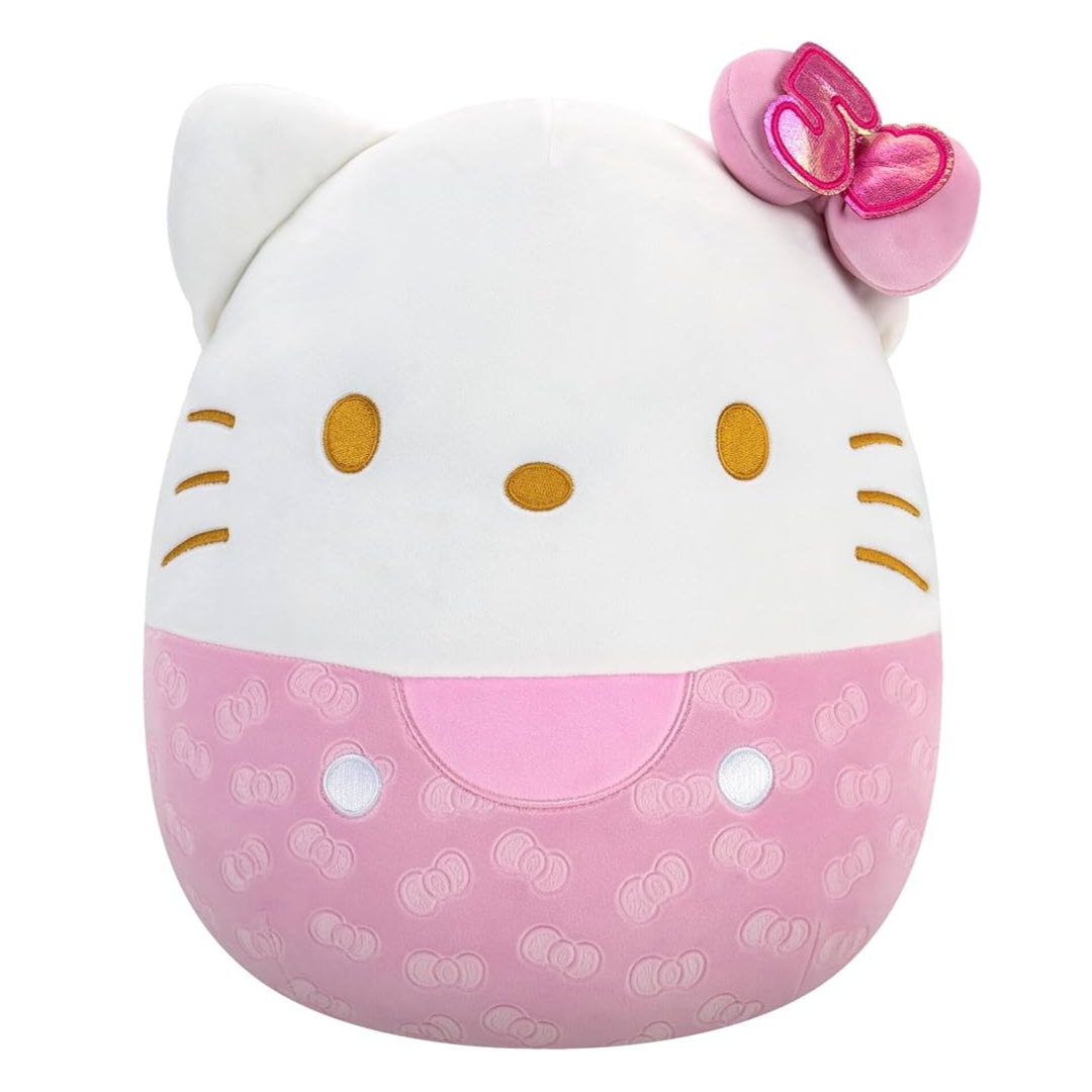 Squishmallows 20 cm Hello Kitty 50th Bow Pink