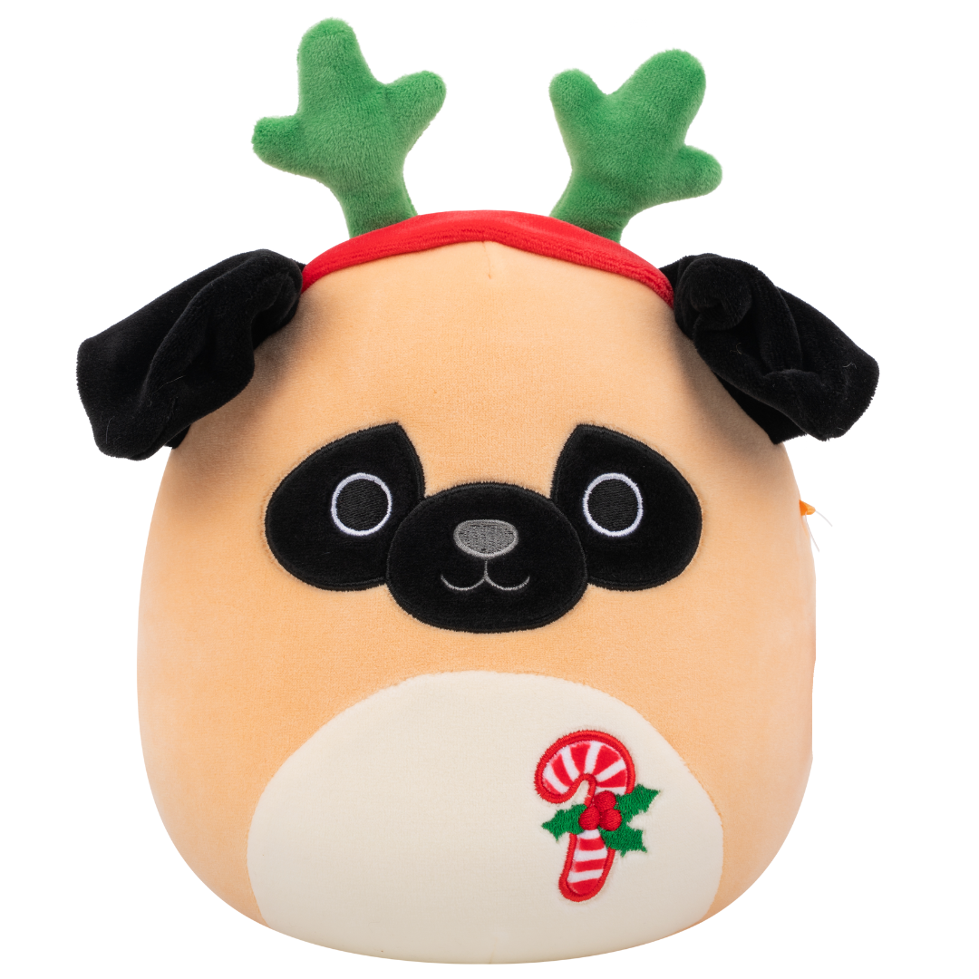 Christmas Squishmallows 20cm - Prince Brown Pug