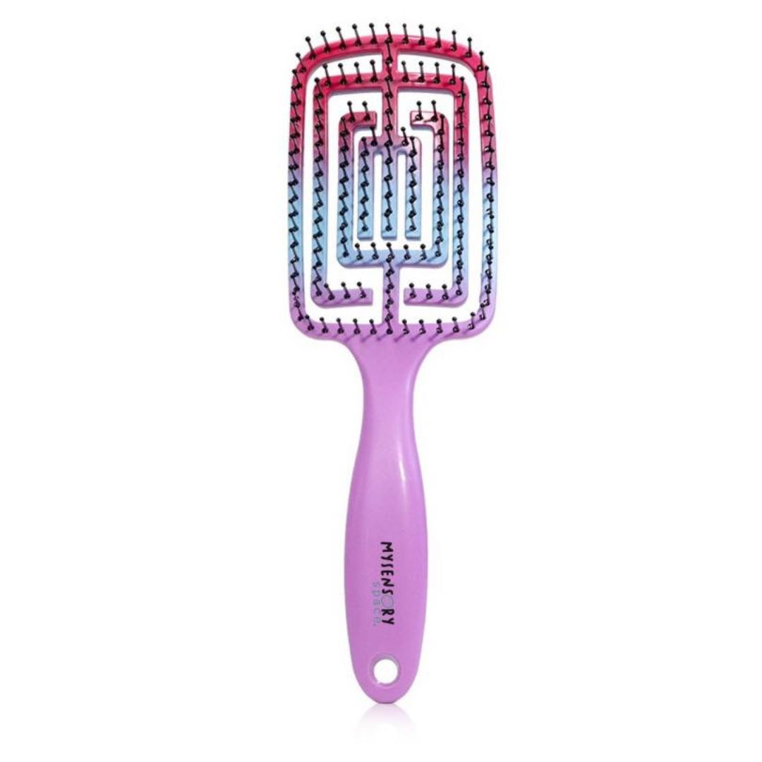 Sensory Detangling Hairbrush Curly Firm - Bubblegum