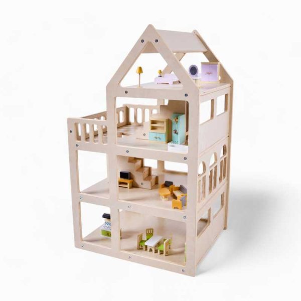 Wooden Doll House Furniture Set
