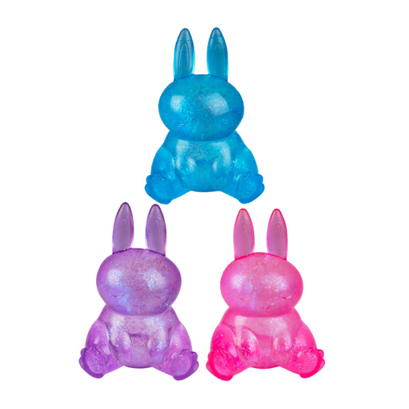 Jelly Glitter Glow Bunny Squishy