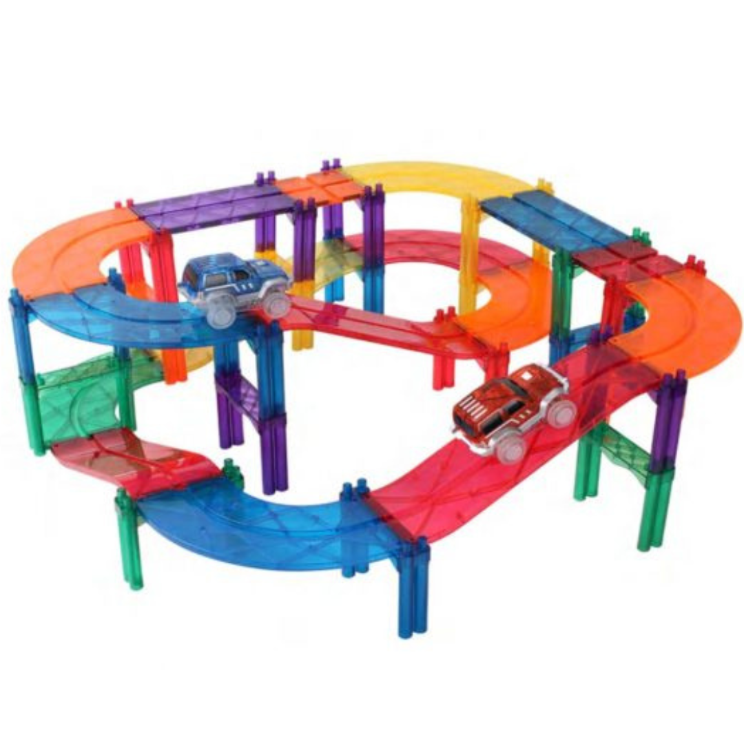 Magnetic Car Track Set 108 Piece