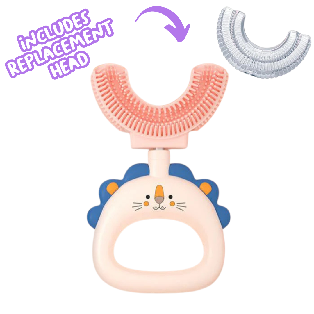 Lion U-Shaped Sensory Toothbrush with Replacement Head