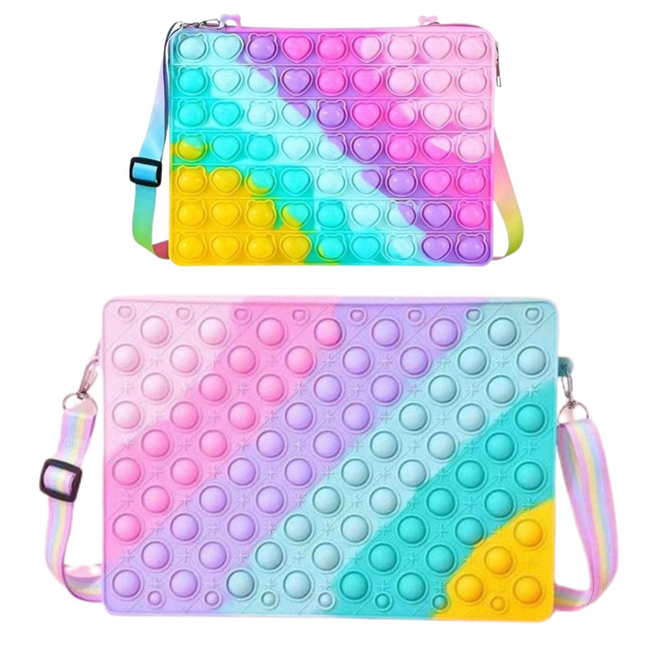 Sensory Rainbow Pop It Fidget Bag