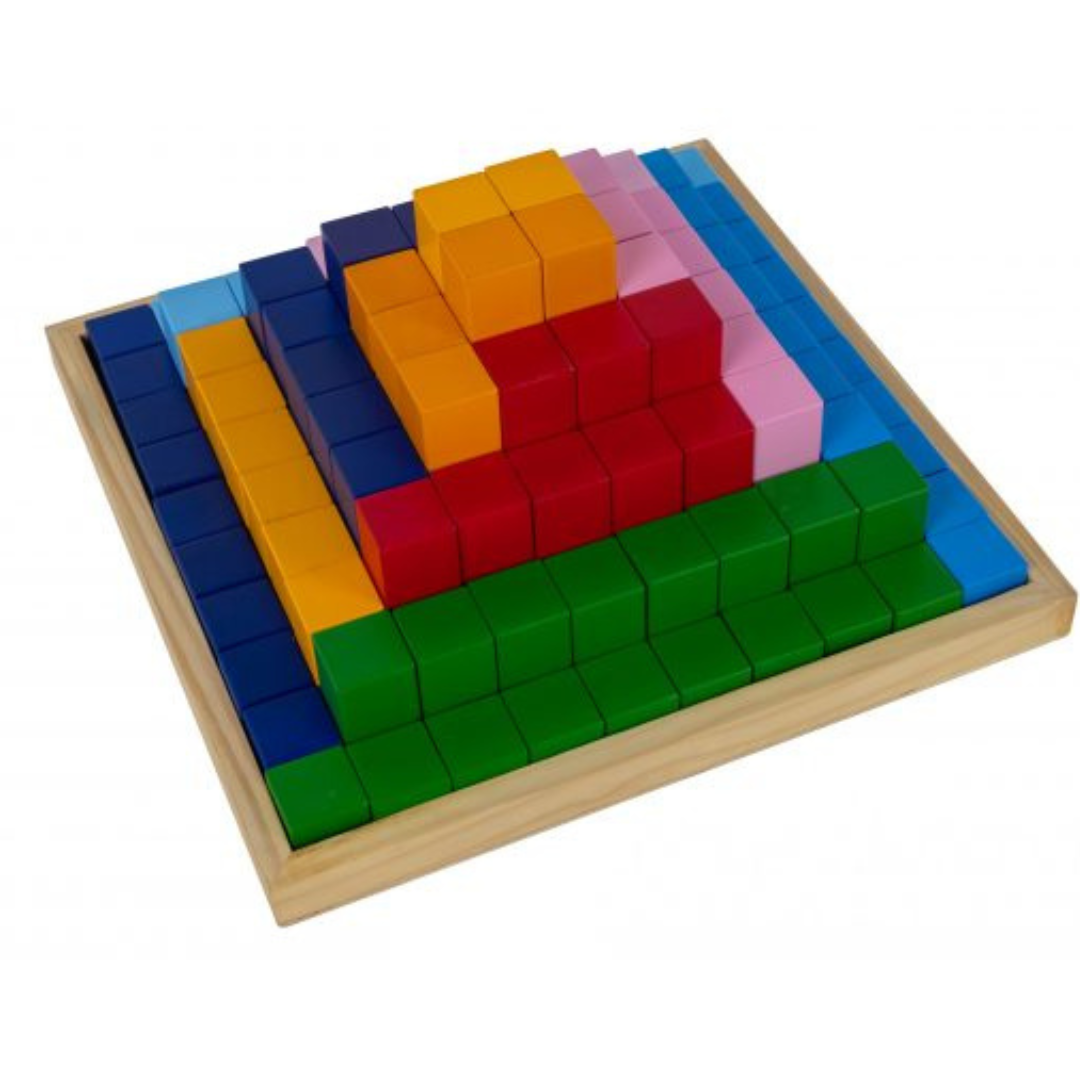 Wooden Large Pyramid Block Set