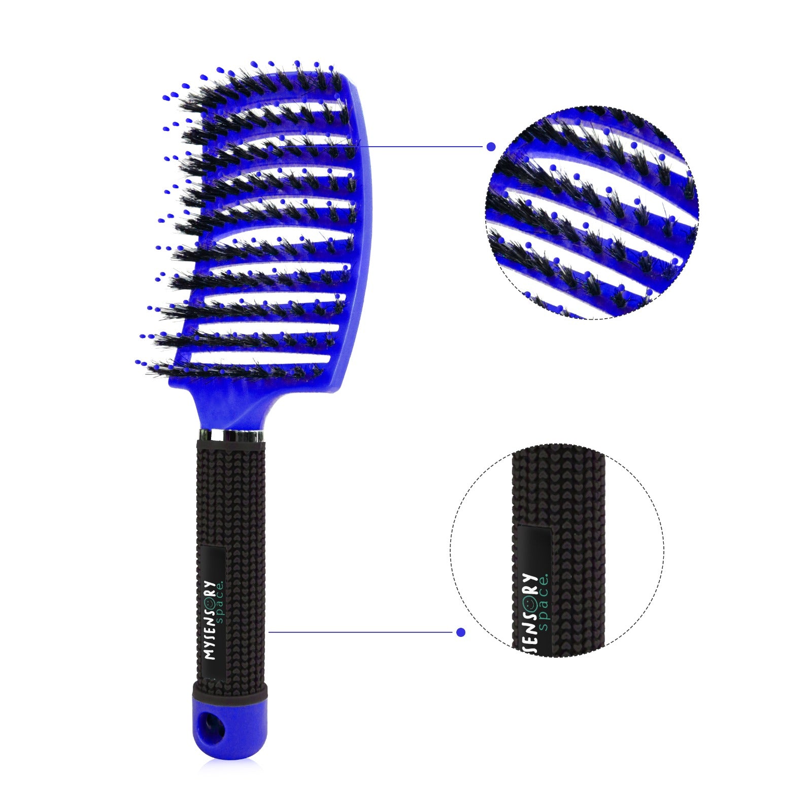 Detangling Hairbrush Blue: Ships End Feb