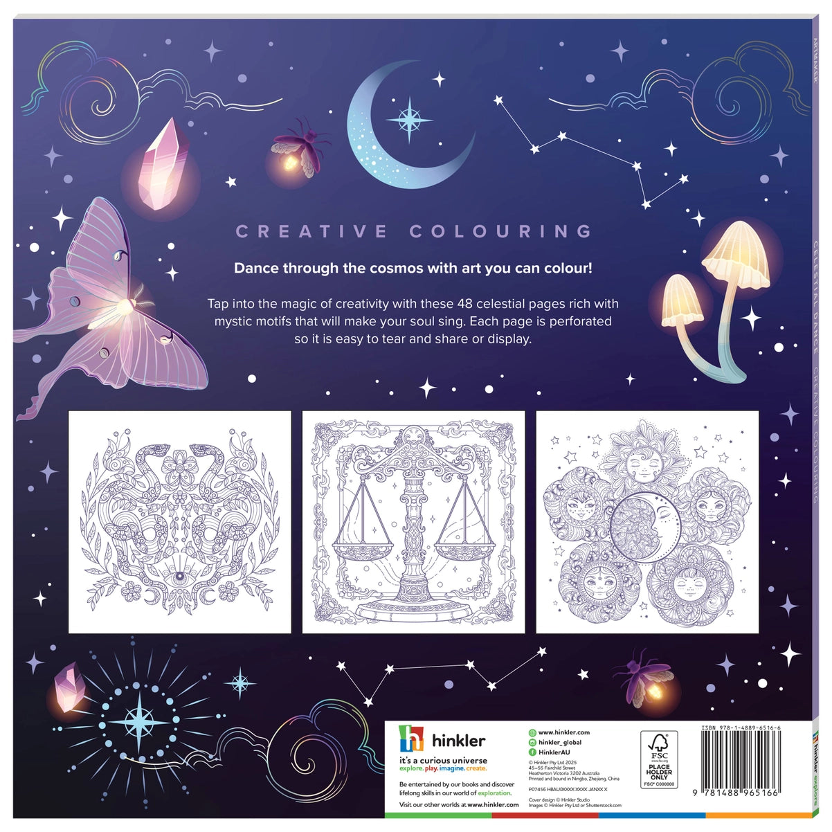 Art Maker Celestial Dance Colouring Book