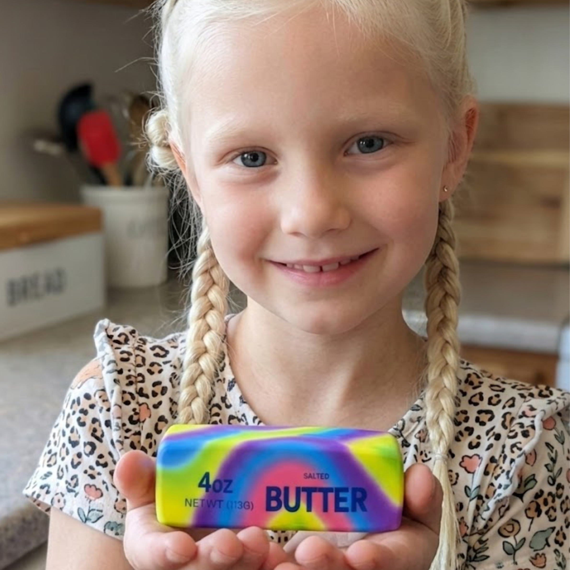 Slow Rising Rainbow Butter Stick Squishy 13cm