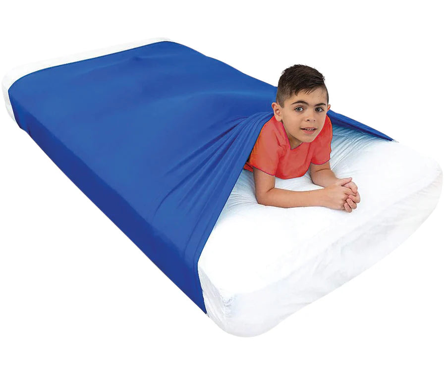 Blue Sensory Compression Bed Sheet
