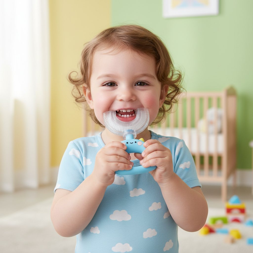 Clear Head Dinosaur U-Shaped Toothbrush