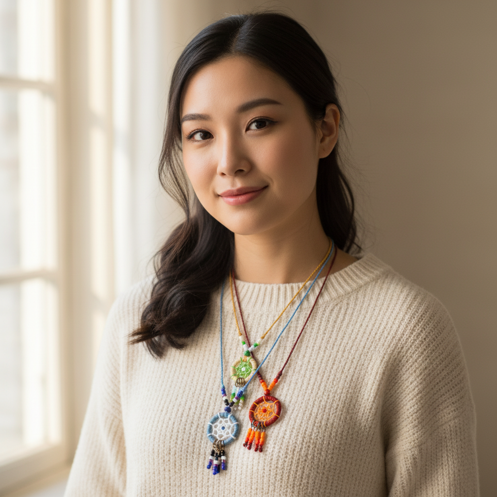 Handmade Dreamcatcher Necklace