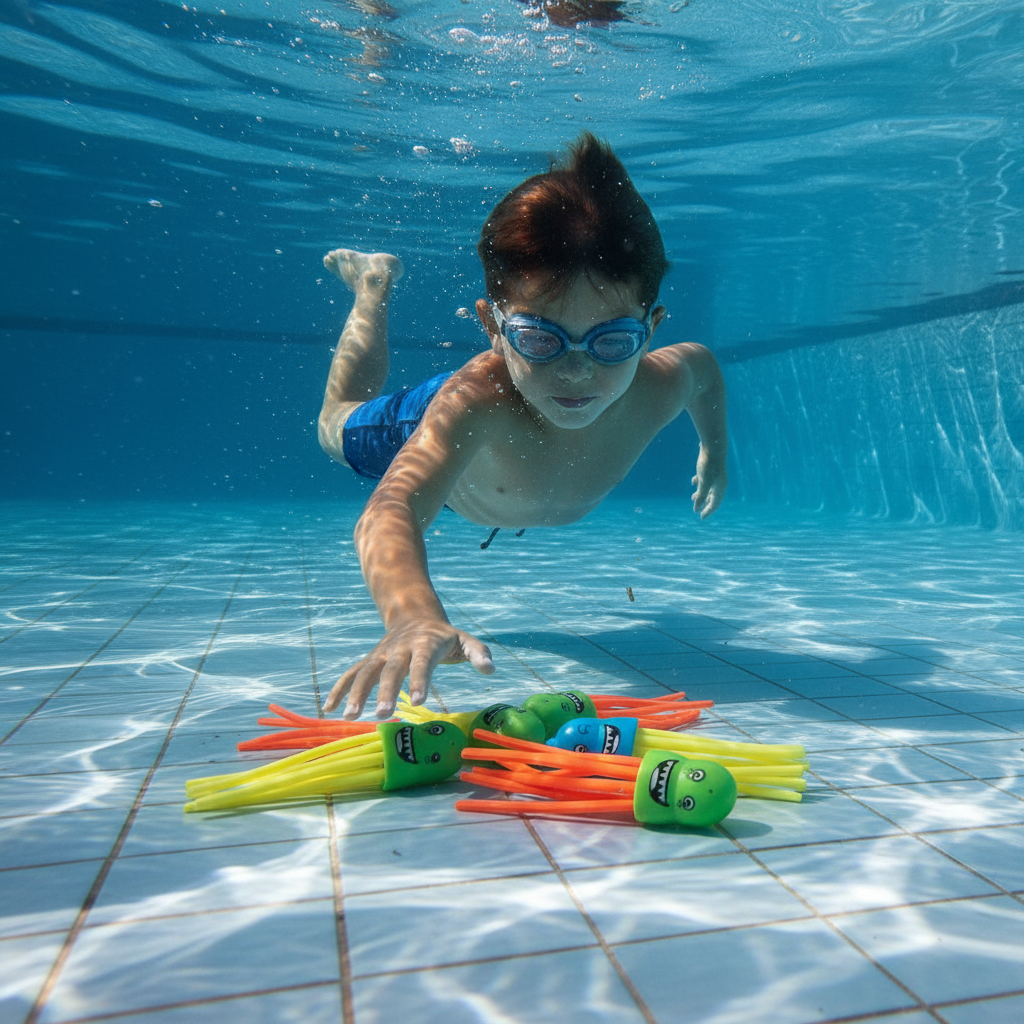 Dive Octopus 6pk Pool Toy