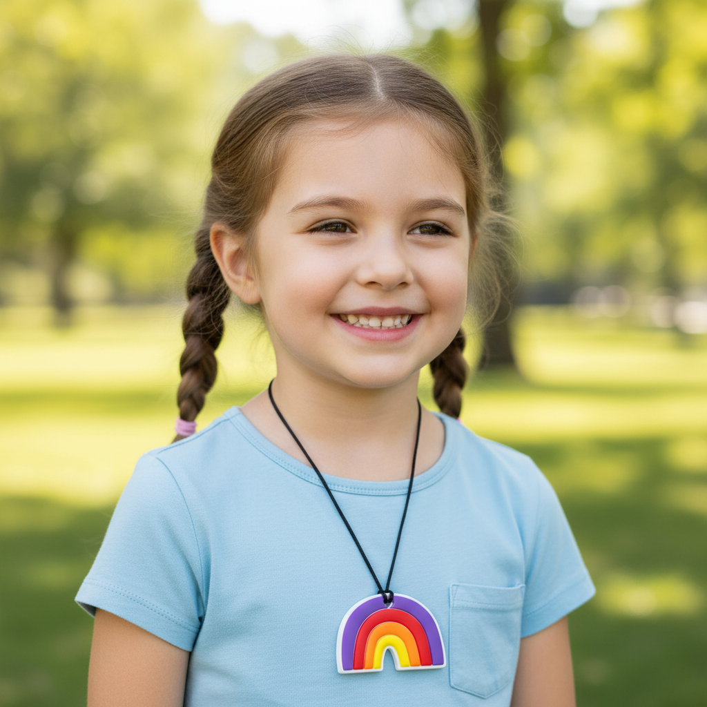 Rainbow Chew Pendant
