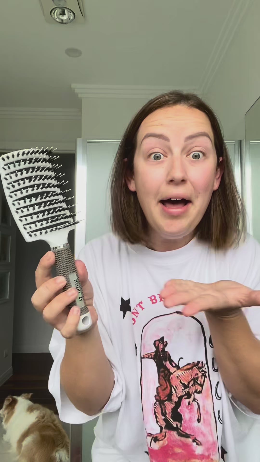 Detangling Hairbrush Green : Ships End Feb