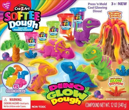Cra-Z-Art Softee Dough Dino Neon Dough