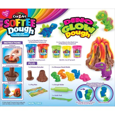 Cra-Z-Art Softee Dough Dino Neon Dough