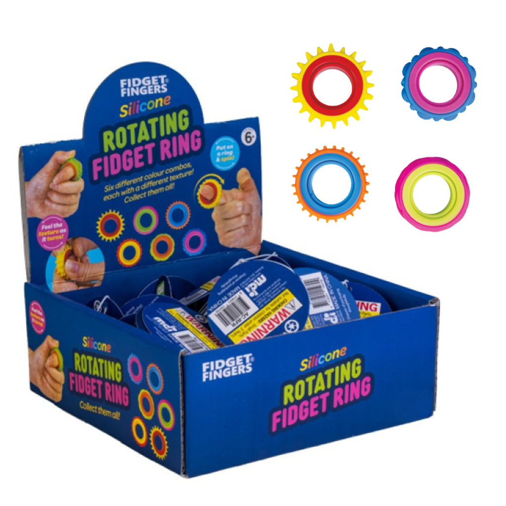 Silicone Rotating Fidget Rings | 4 Pack – My Sensory Space