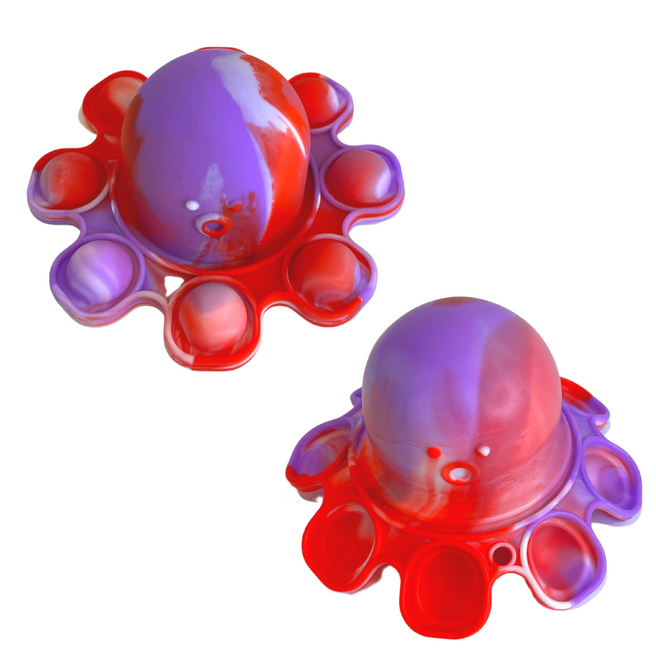 Reversible Octopus Pop It Keyring