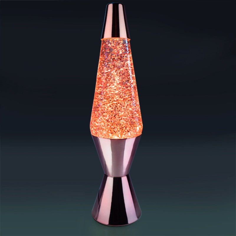 Rose Gold Pink Glitter Lava Lamp My Sensory Space