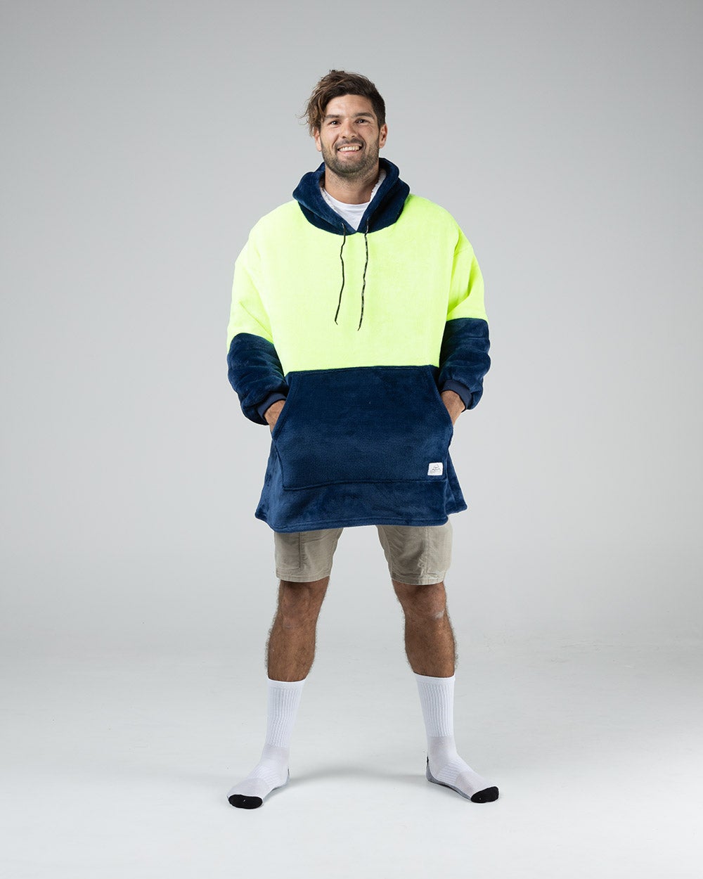 Happy Hoodie Fluro Tradie Hoodie