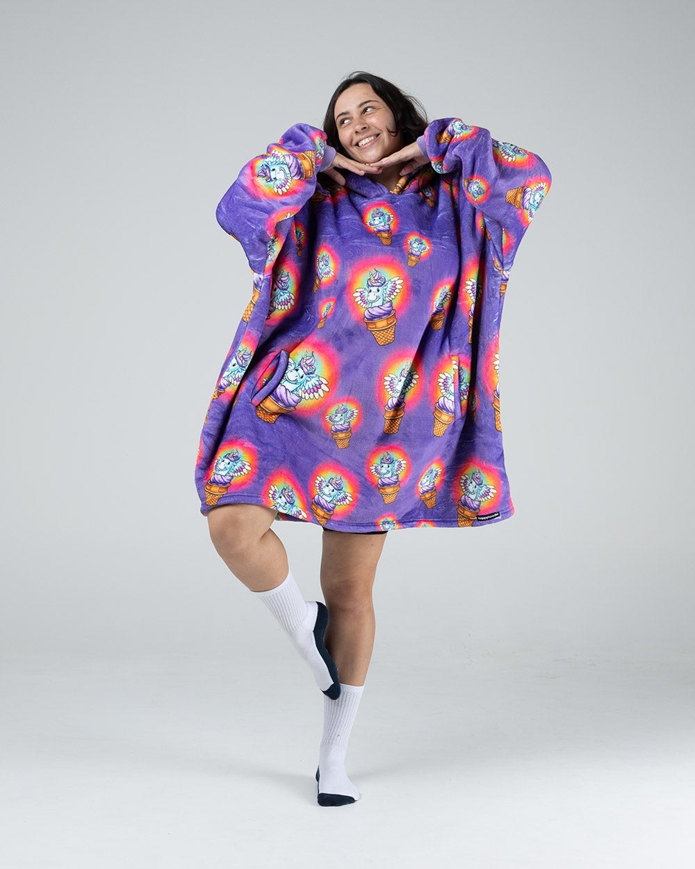 Oversized Hoodie - Unicorn Ice-Cream