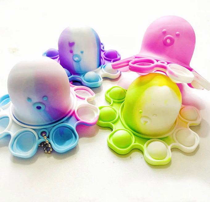 Reversible octopus pop it keyring fidget toy for kids with ADHD — My Sensory Space